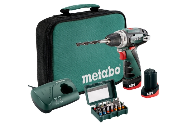 Metabo Akku-Bohrschrauber PowerMaxx BS Set